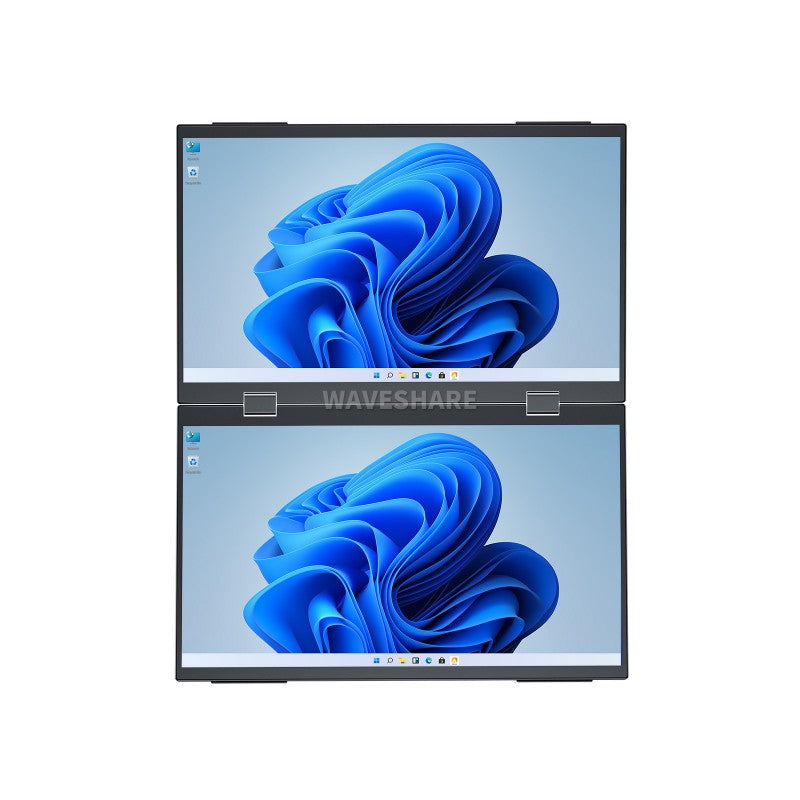 Dual-Screen Portable Monitor - Dual-1080p High Definition Foldable Screen