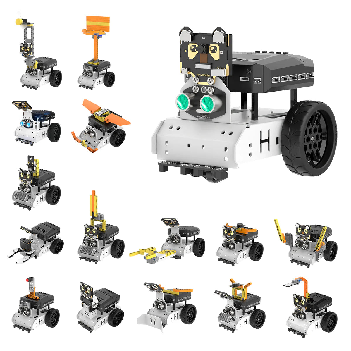 Hiwonder AiNova Pro 16-in-1 Programmable Building Robotic Kit