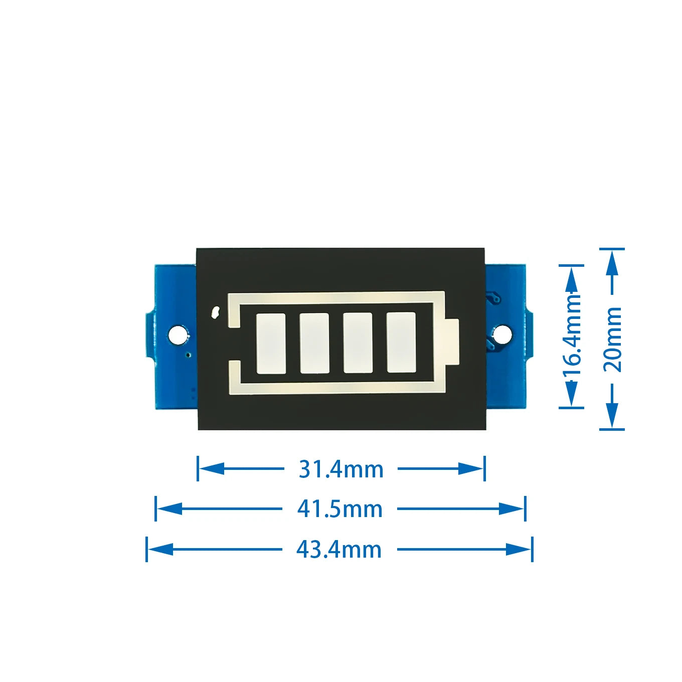 Single 3.7V Lithium Battery Capacity Indicator