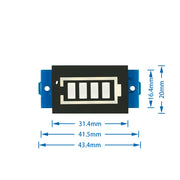 Single 3.7V Lithium Battery Capacity Indicator