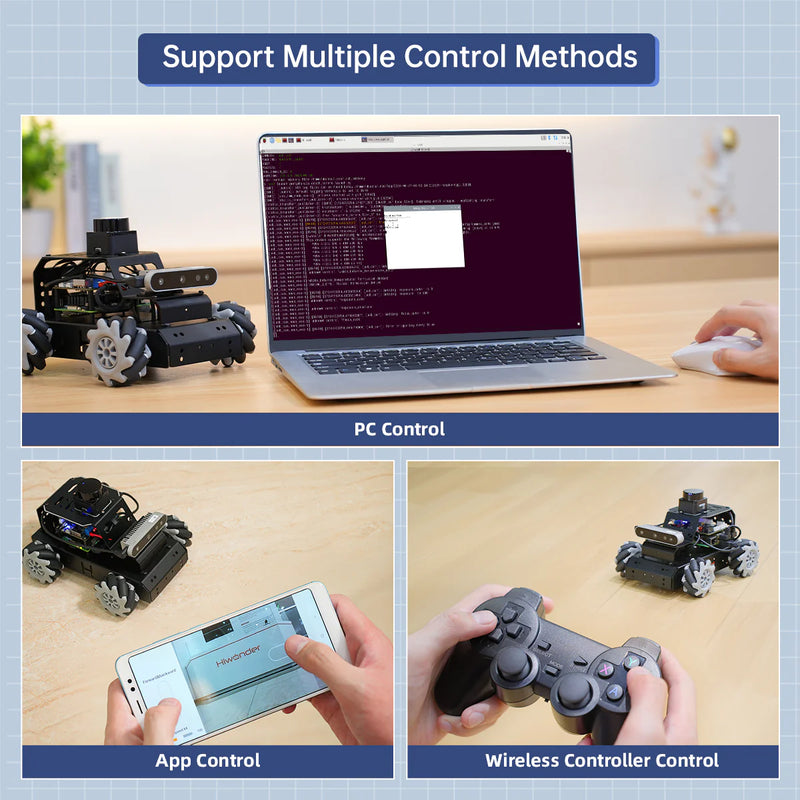 Load image into Gallery viewer, Hiwonder MentorPi M1 Raspberry Pi Robot Car – Mecanum wheel ROS2 Robot, with LLM ChatGPT, SLAM and AI Vision and Voice Interaction
