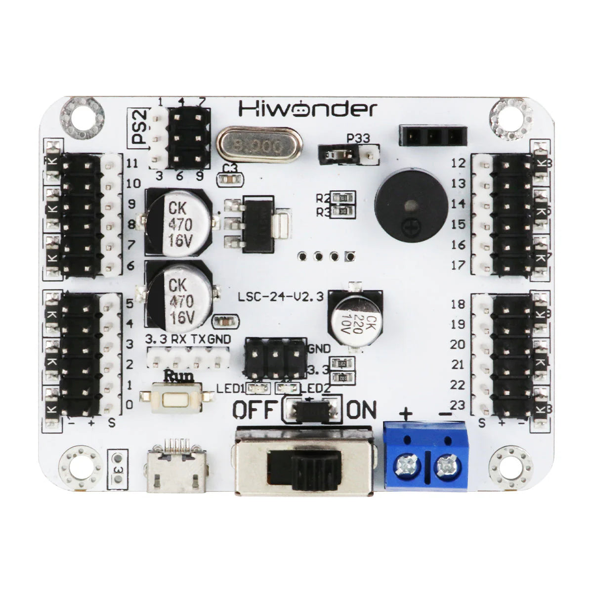 LSC-24: Hiwonder 24 Channel Digital Servo Controller with 16M Memory/Arduino Compatible