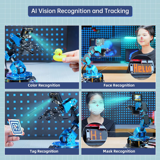 Hiwonder xArm AI Programmable Desktop Robot Arm with AI Vision &; Voice Interaction