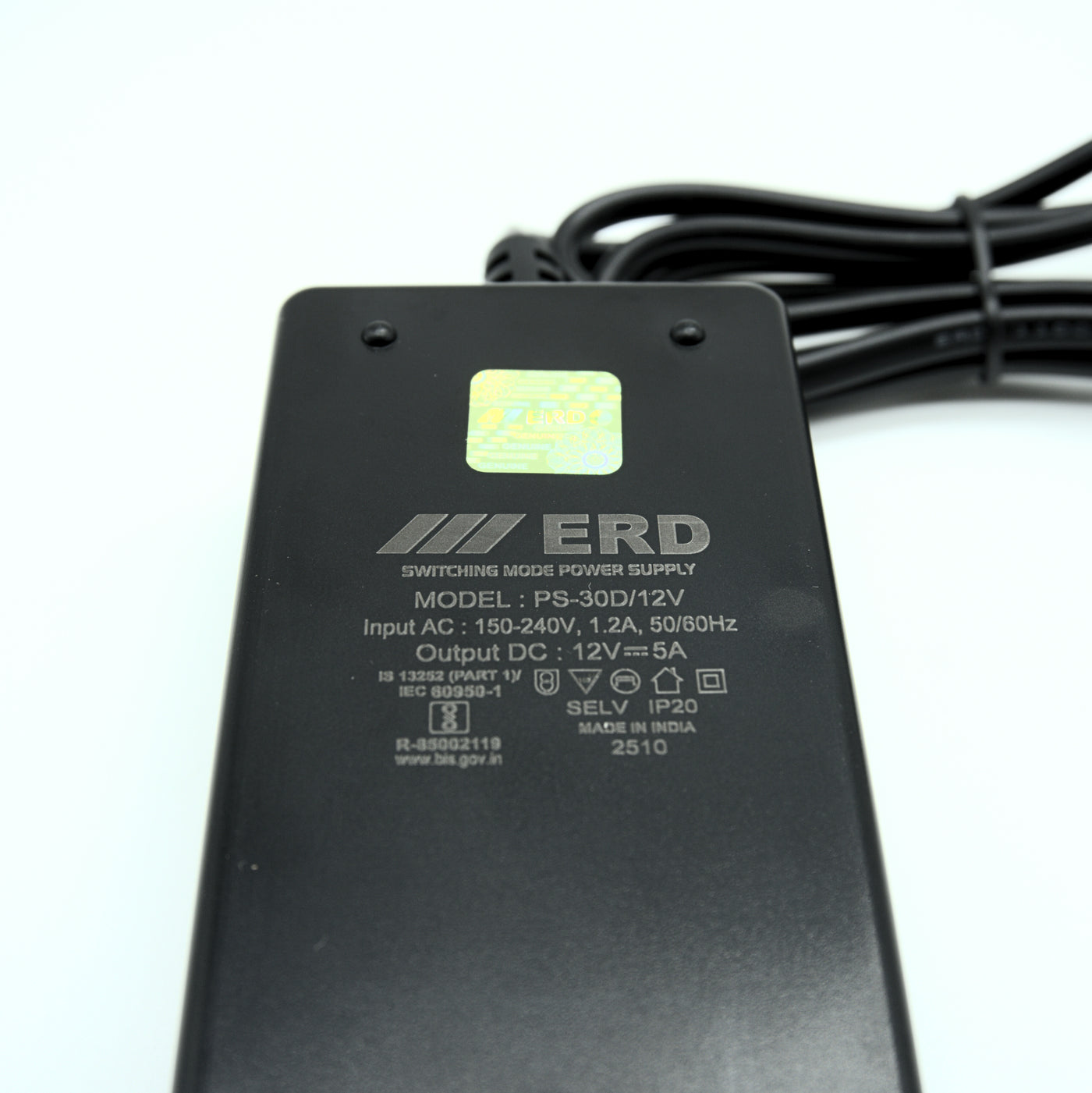 12V 5A 60W Power Supply Adapter - BIS Certified