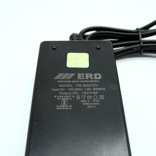 12V 5A 60W Power Supply Adapter - BIS Certified