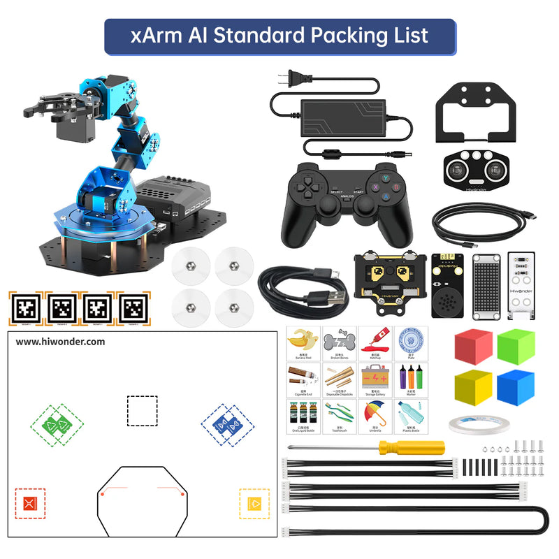 Load image into Gallery viewer, Hiwonder xArm AI Programmable Desktop Robot Arm with AI Vision &amp;; Voice Interaction
