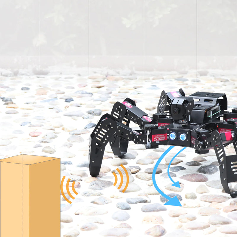 Load image into Gallery viewer, SpiderPi: Raspberry Pi based AI Vision Hexapod Robot
