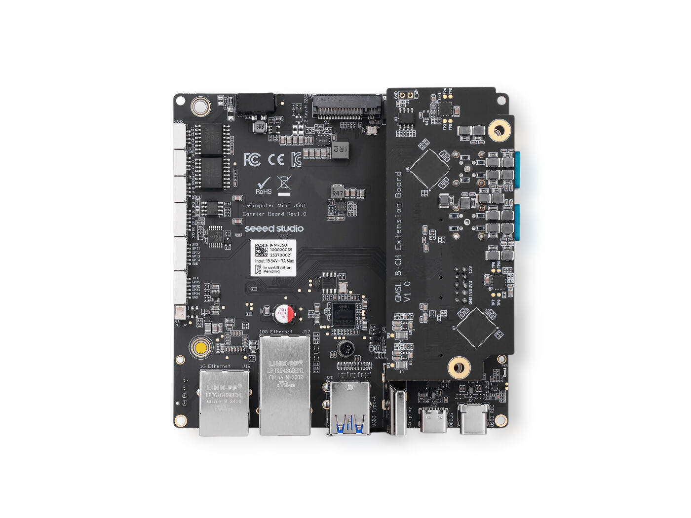 reComputer Mini J501 Carrier Board for Jetson AGX Orin™ with GMSL Extension