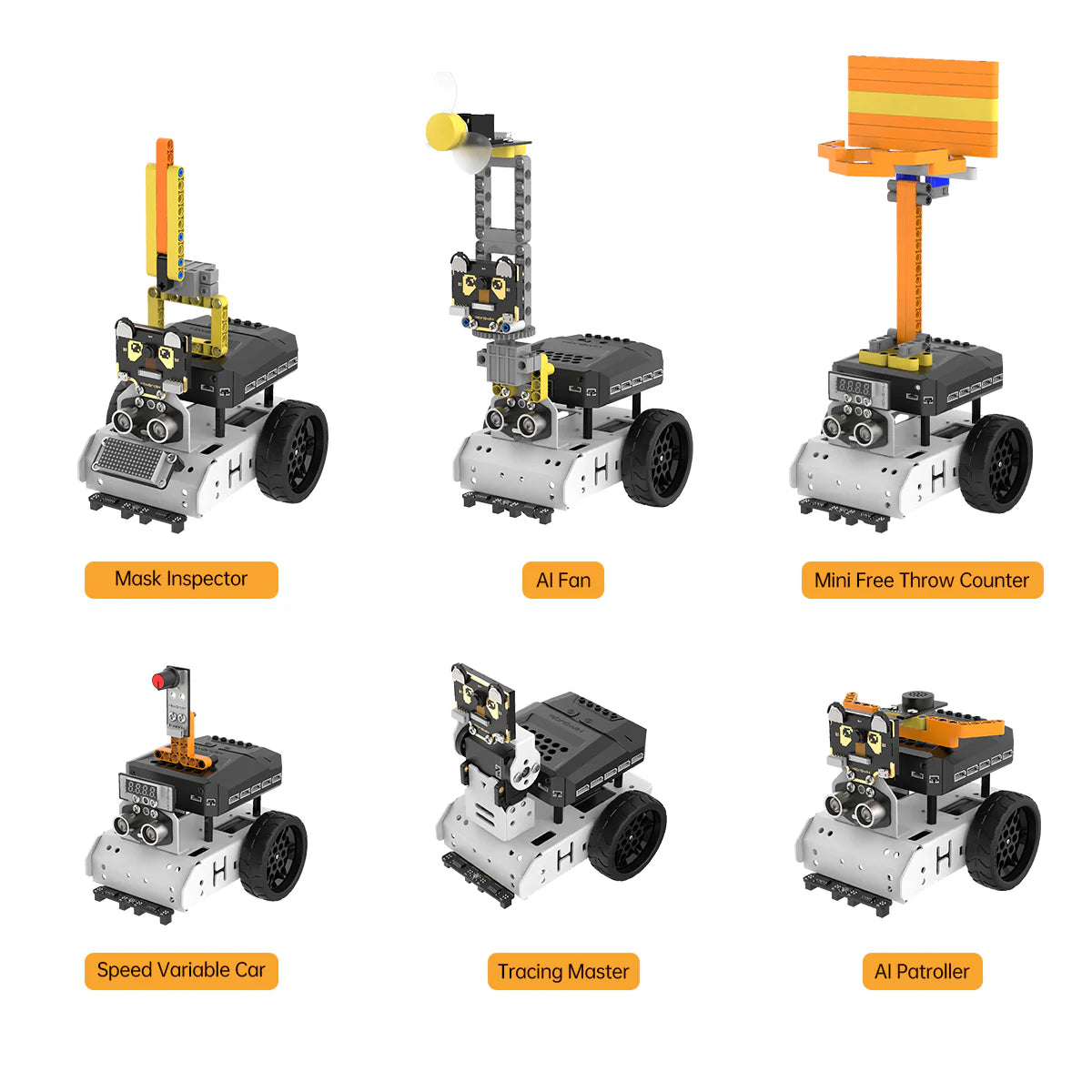 Hiwonder AiNova Pro 16-in-1 Programmable Building Robotic Kit