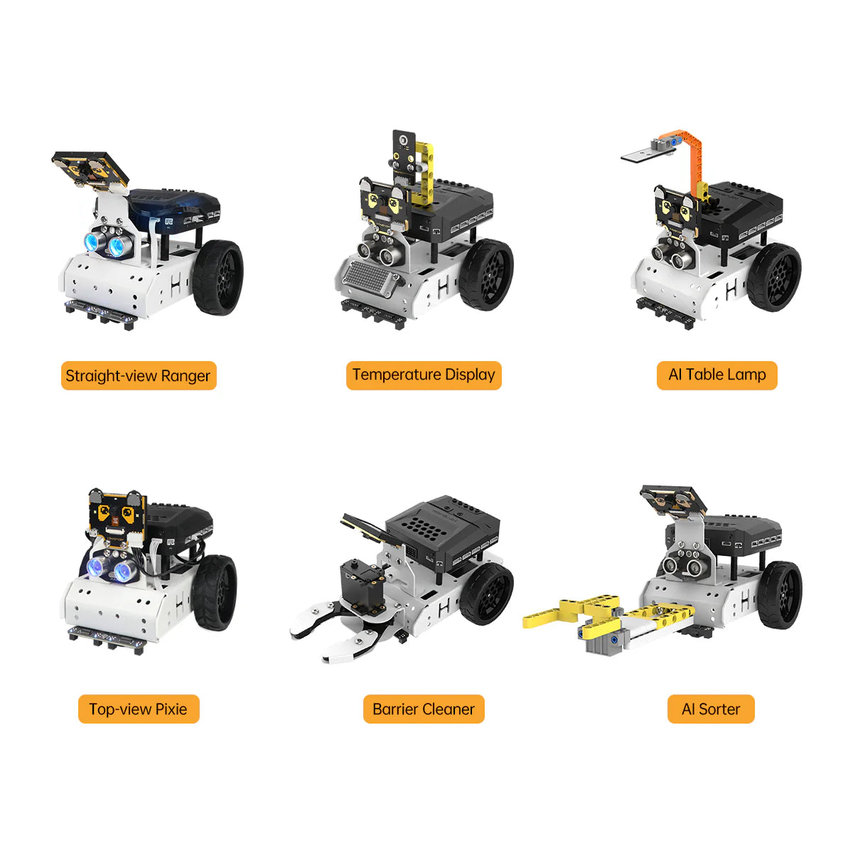 Hiwonder AiNova Pro 16-in-1 Programmable Building Robotic Kit