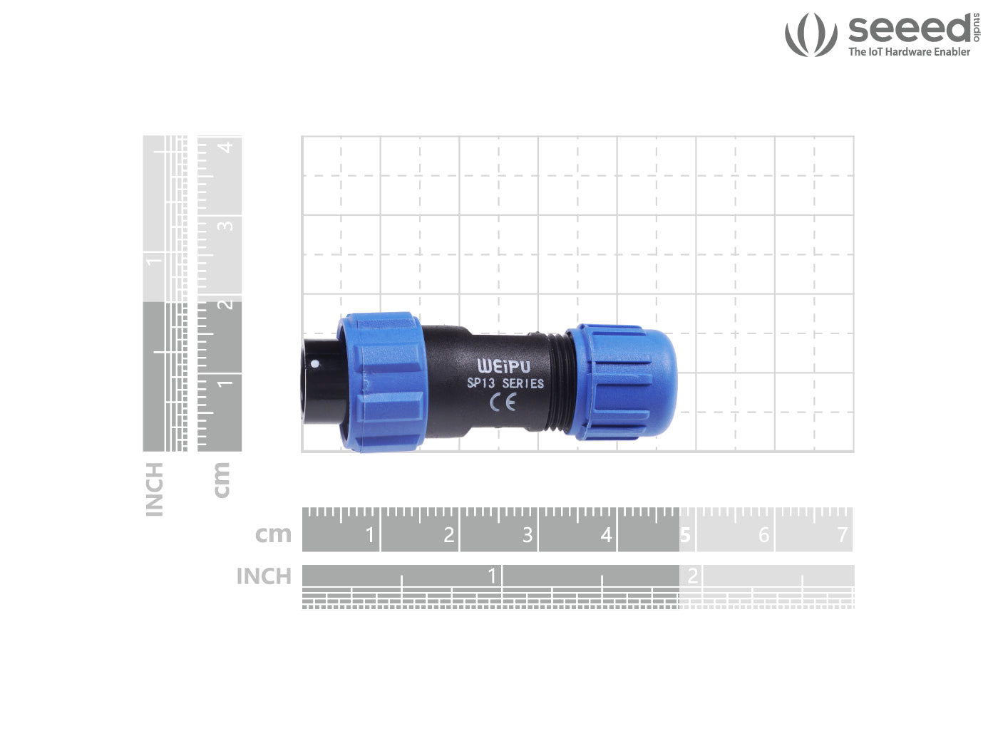 Seeed Studio IP68 Waterproof 5-pin Aviation Connector/Cable Plug SPI1310/P