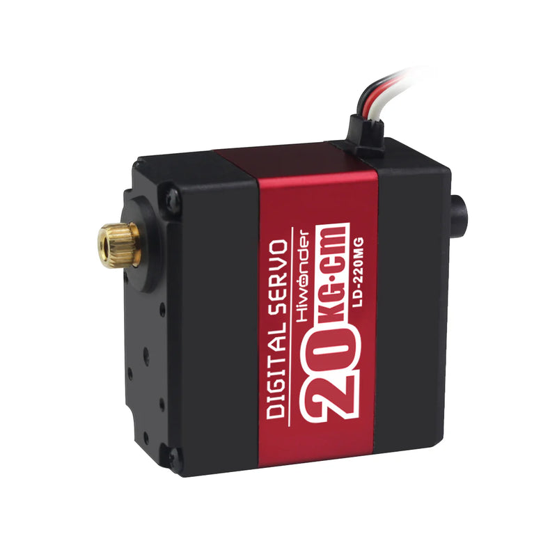 Load image into Gallery viewer, Hiwonder LD-220MG Full Metal Gear Digital Servo with Dual Ball Bearing,Metal Servo Horn, Metal Bracket for Robot
