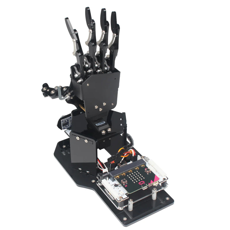 Load image into Gallery viewer, uHandbit: Hiwonder micro:bit Programmable Robotic Hand for AI Learning

