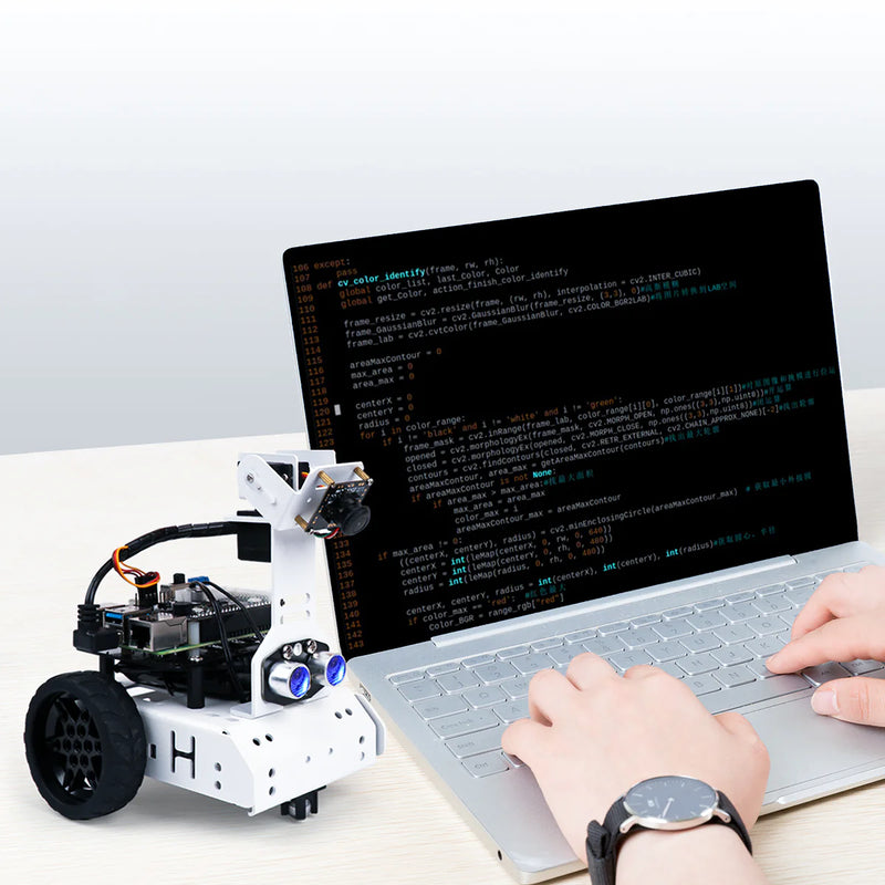 Load image into Gallery viewer, GoGoPi Hiwonder Raspberry Pi 5 Intelligent Vision Robot Car Python Program
