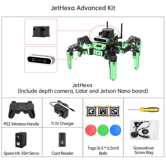 JetHexa ROS Hexapod Robot Kit With Jetson Nano