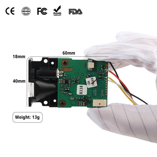 Laser Measuremnrt Module Meskernel LDJ100-689 Red Laser Distance Sensor | High Precision 3 mm ...
