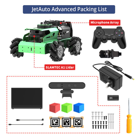 Hiwonder JetAuto ROS1 ROS2 Robot Car
