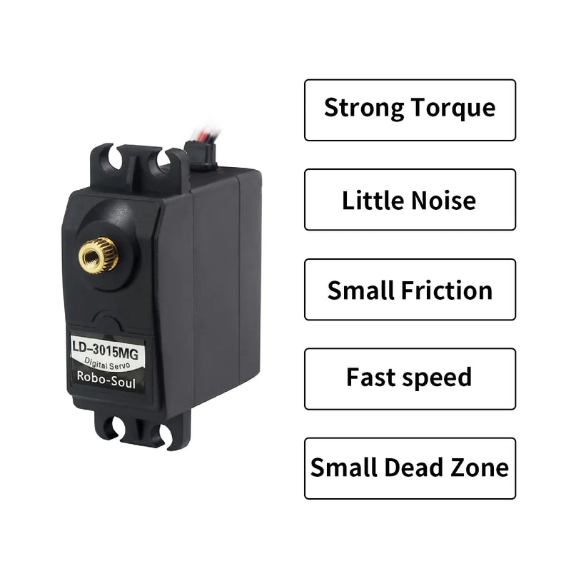 Load image into Gallery viewer, Hiwonder LD-3015MG Full Metal Gear Digital Servo with 17kg High Torque for RC Robot Car
