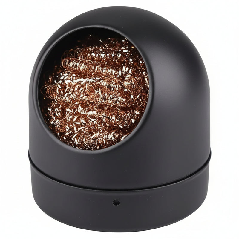 Load image into Gallery viewer, Soldering Iron Tip Cleaner with Stainless Steel Holder – Lead-Free Cleaning Ball
