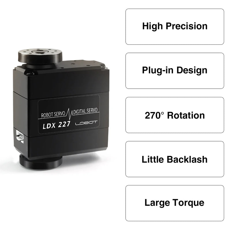 Load image into Gallery viewer, Hiwonder LDX-227 Full Metal Gear Digital Servo with Dual Ball Bearing for Robot(Control Angle 270)

