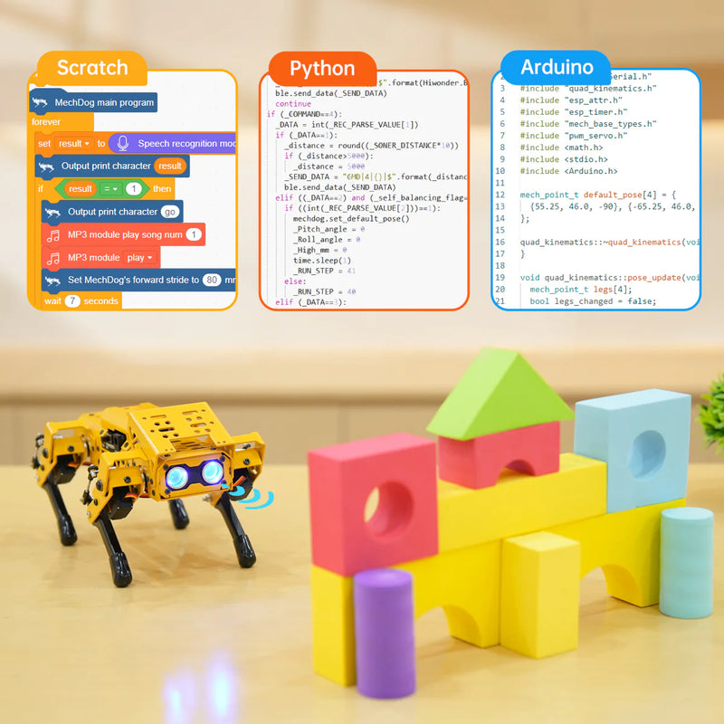 Load image into Gallery viewer, Hiwonder MechDog Pro Open-Source AI Robot Dog with Robot Arm

