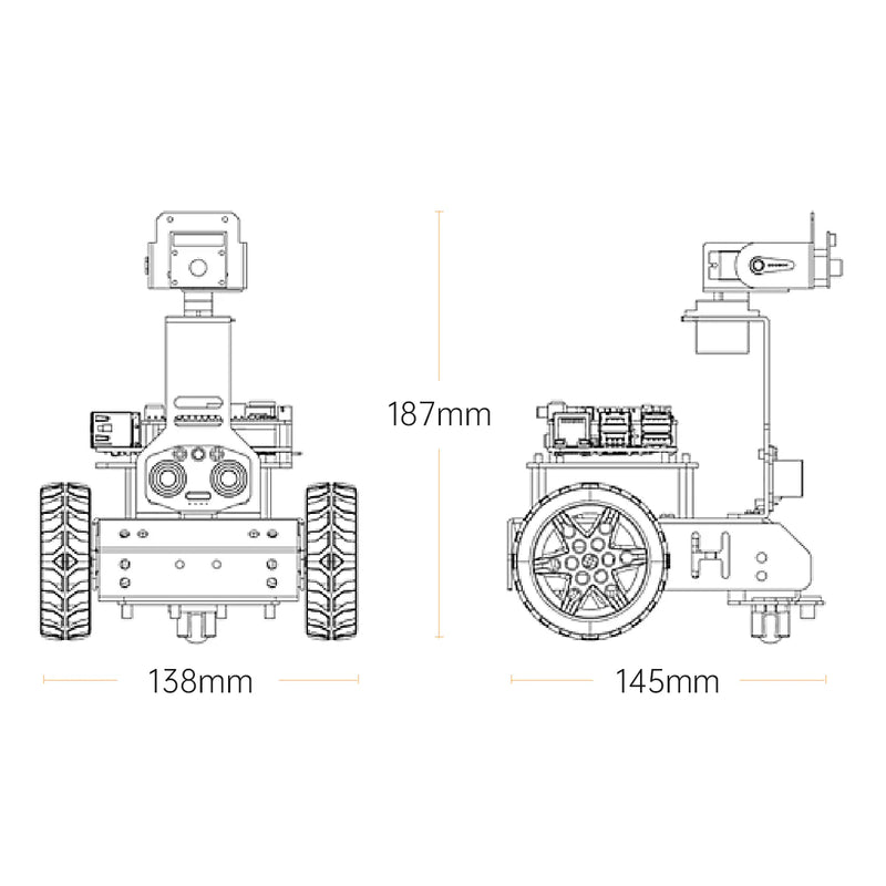 Load image into Gallery viewer, GoGoPi Hiwonder Raspberry Pi 5 Intelligent Vision Robot Car Python Program
