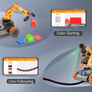 MasterPi AI Vision Chassis with Mecanum Wheels and Robot Arm