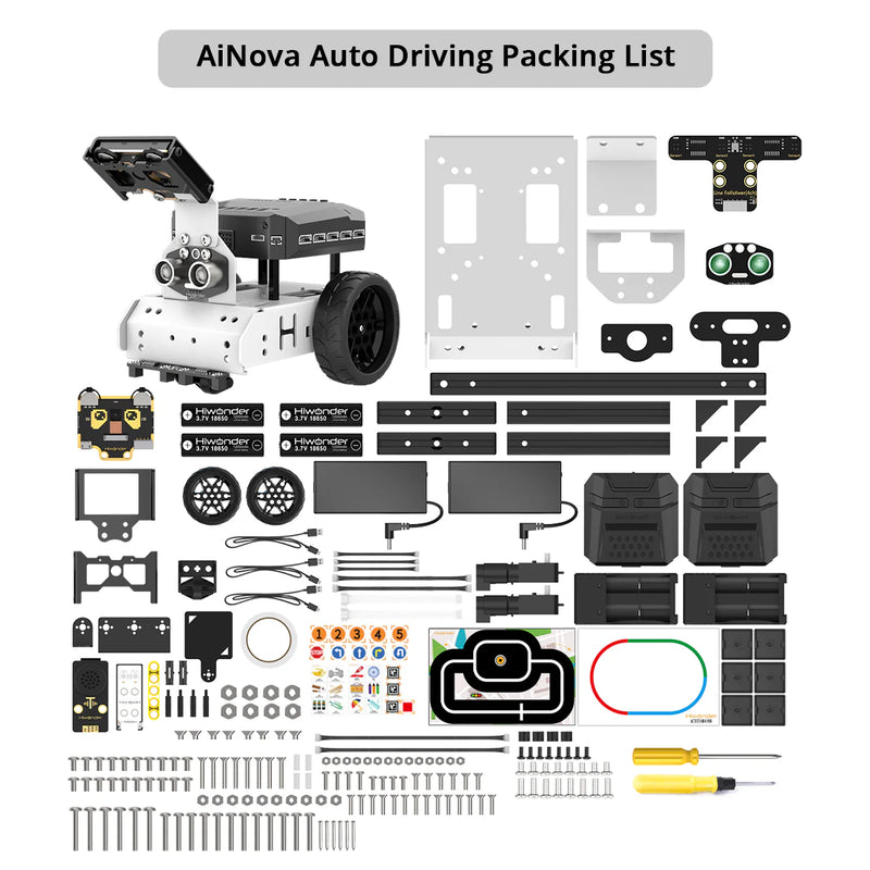 Load image into Gallery viewer, AiNova Intelligent Vision Robot Car Graphical Python/ Scratch Program
