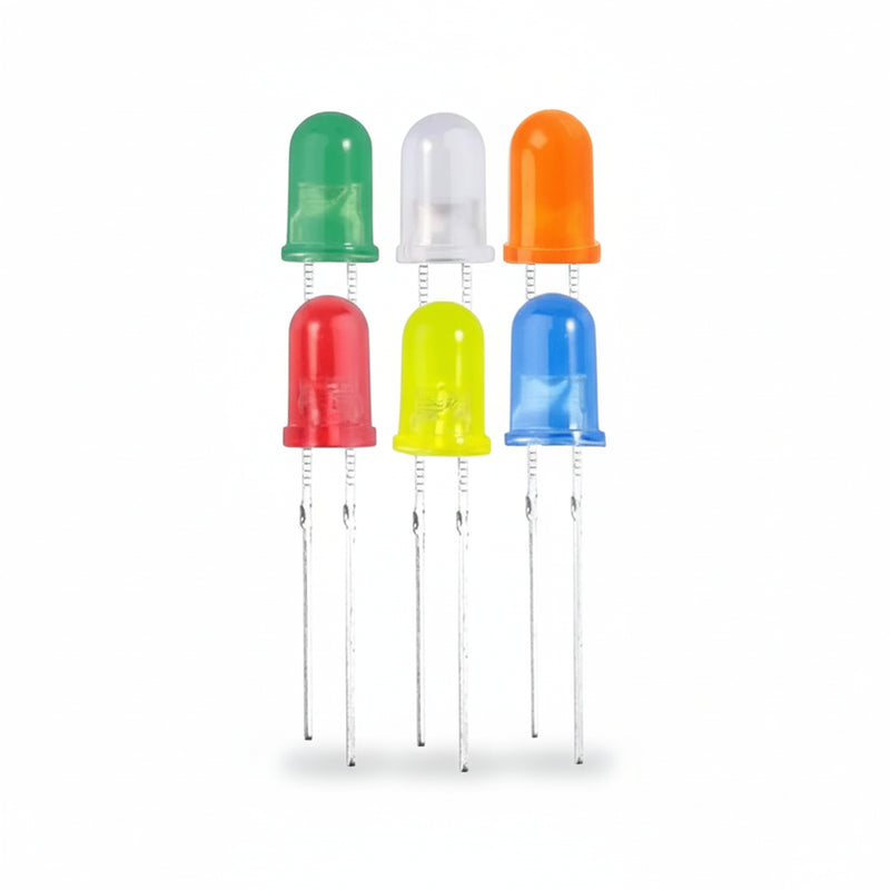 Load image into Gallery viewer, Transparent Diffused 5mm LED (Pack of 10)
