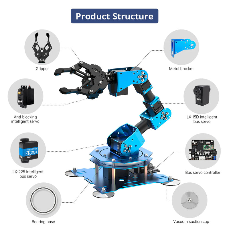 Load image into Gallery viewer, xArm UNO Robotic Arm Kit with Sensor Development Kit

