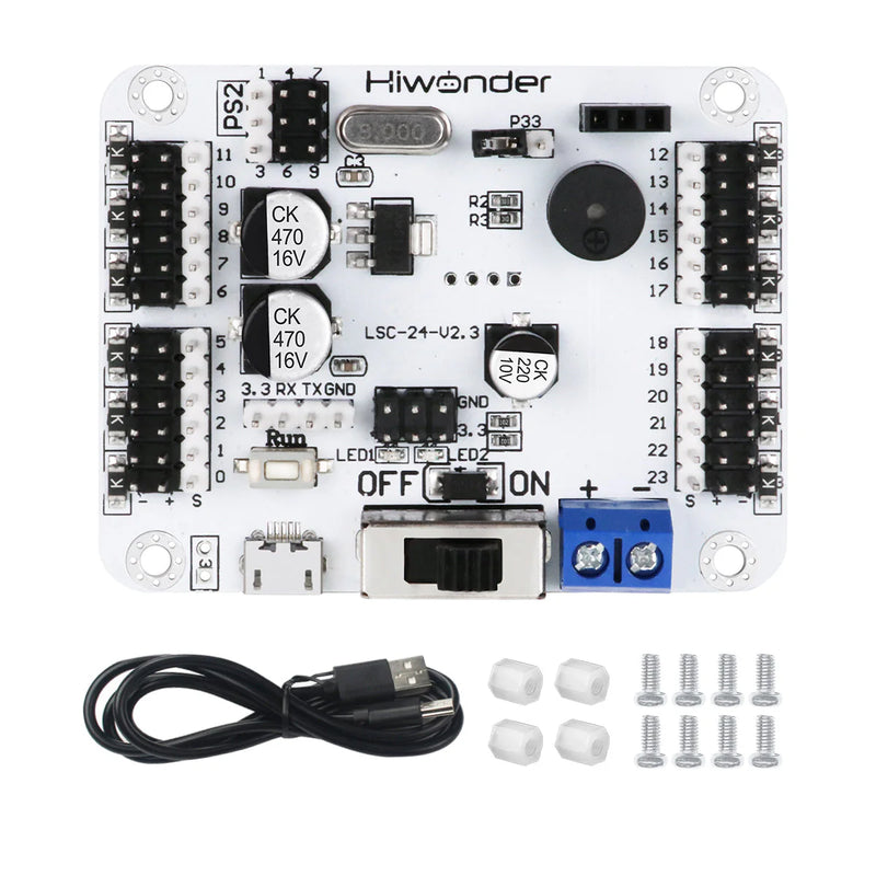 Load image into Gallery viewer, LSC-24: Hiwonder 24 Channel Digital Servo Controller with 16M Memory/Arduino Compatible
