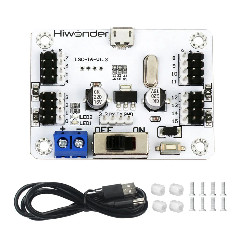 Load image into Gallery viewer, LSC-16: Hiwonder 16 Channel Servo Controller with Over-Current Protection
