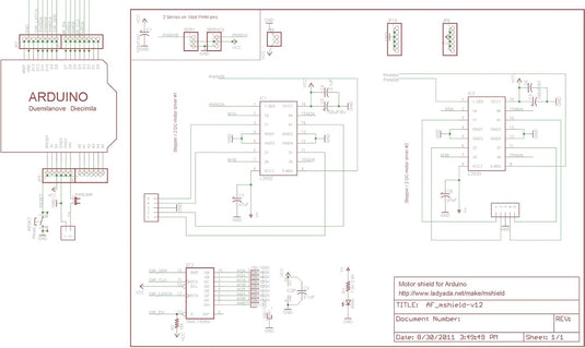 L293D DC Stepper Motor Control Shield Servo Driver Expansion Board