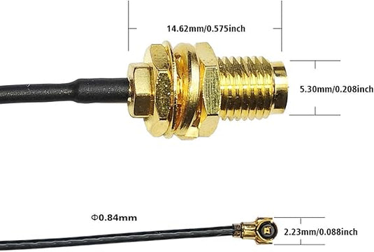 U.FL IPEX 4 to SMA / RPSMA Connector Pigtail