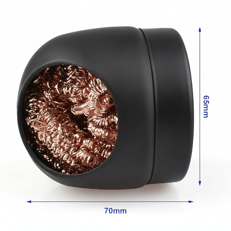 Load image into Gallery viewer, Soldering Iron Tip Cleaner with Stainless Steel Holder – Lead-Free Cleaning Ball
