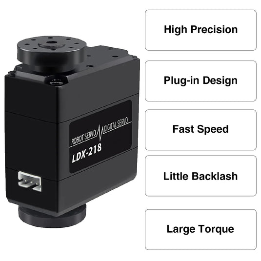 Hiwonder LDX-218 Full Metal Gear Digital Servo with Dual Ball Bearing for Robot