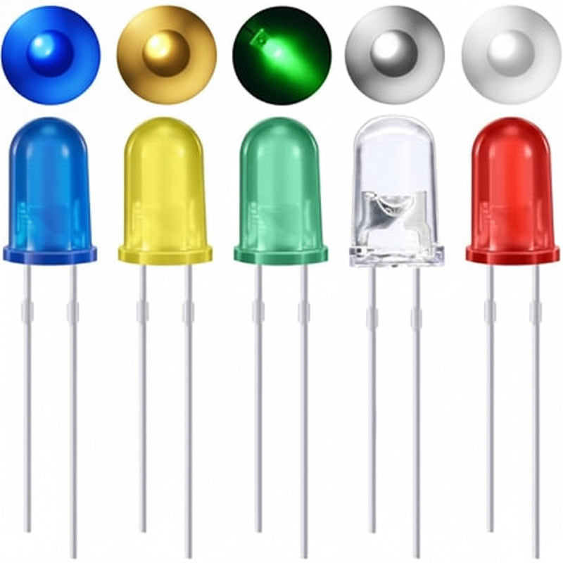Load image into Gallery viewer, Transparent Diffused 5mm LED (Pack of 10)
