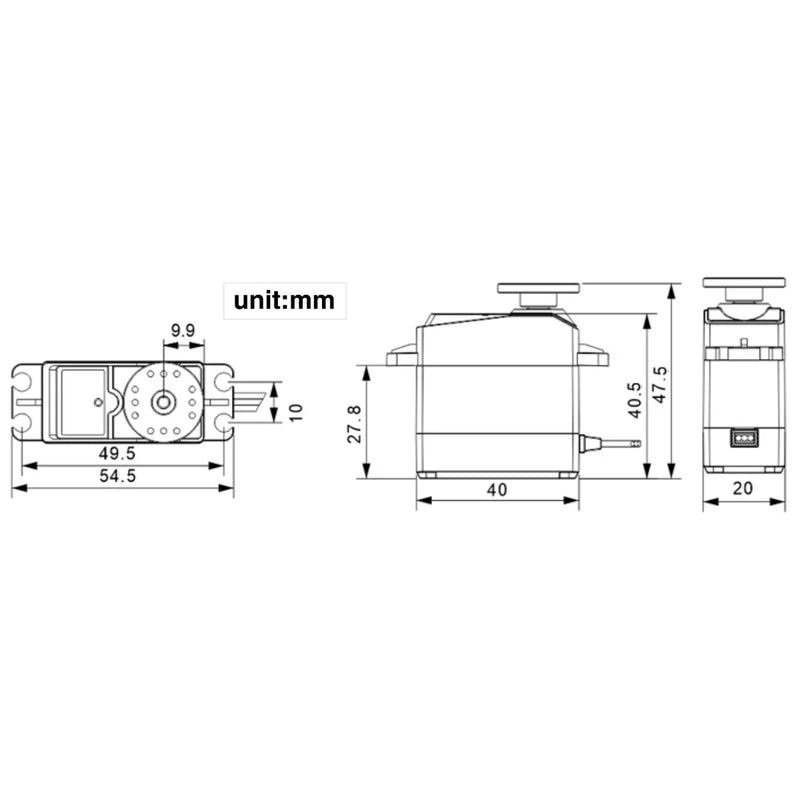 Load image into Gallery viewer, Hiwonder LD-3015MG Full Metal Gear Digital Servo with 17kg High Torque for RC Robot Car
