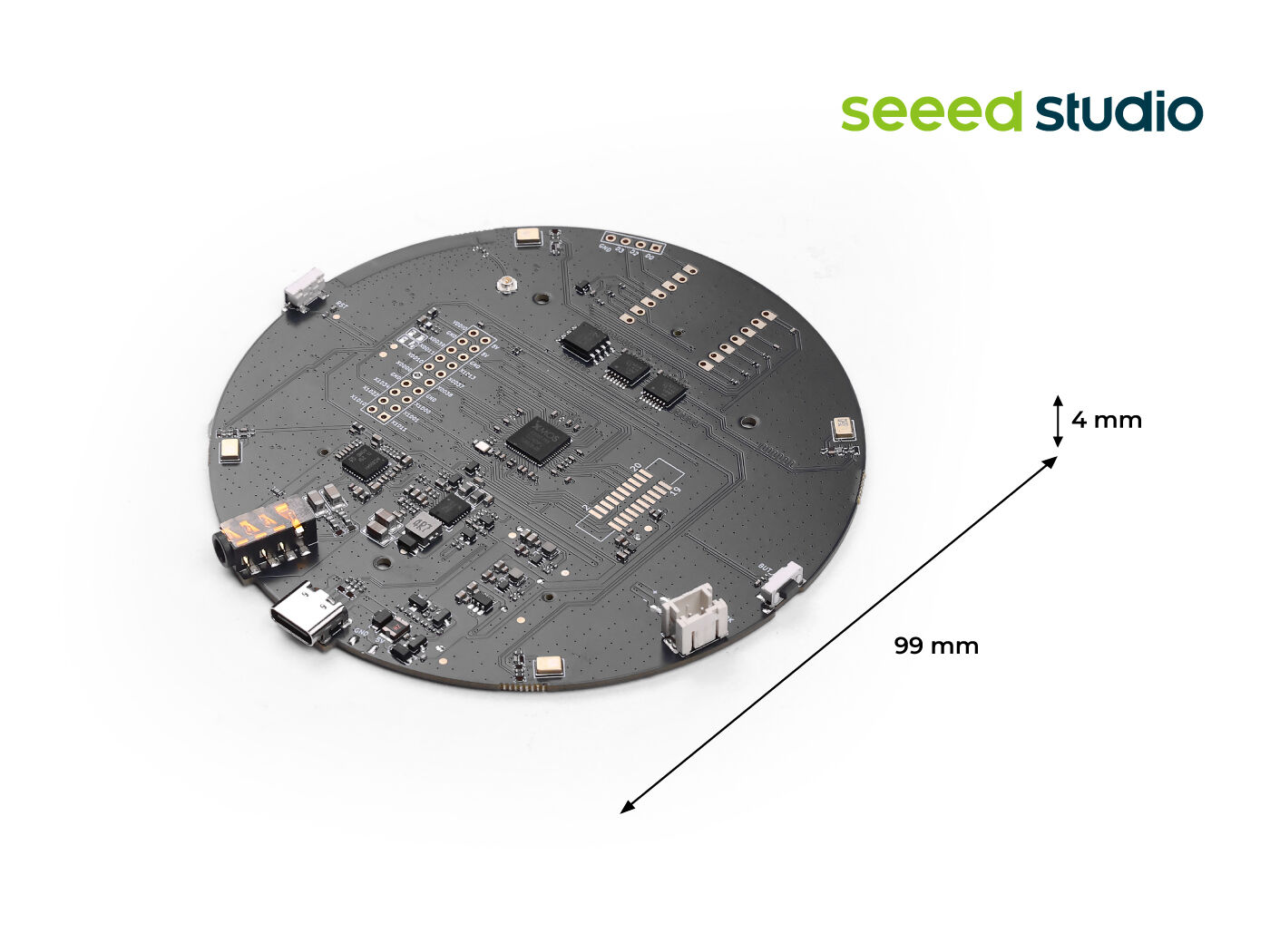 reSpeaker XMOS XVF3800 – AI-powered 4-Mic Array for Clear Voice Even in Noise