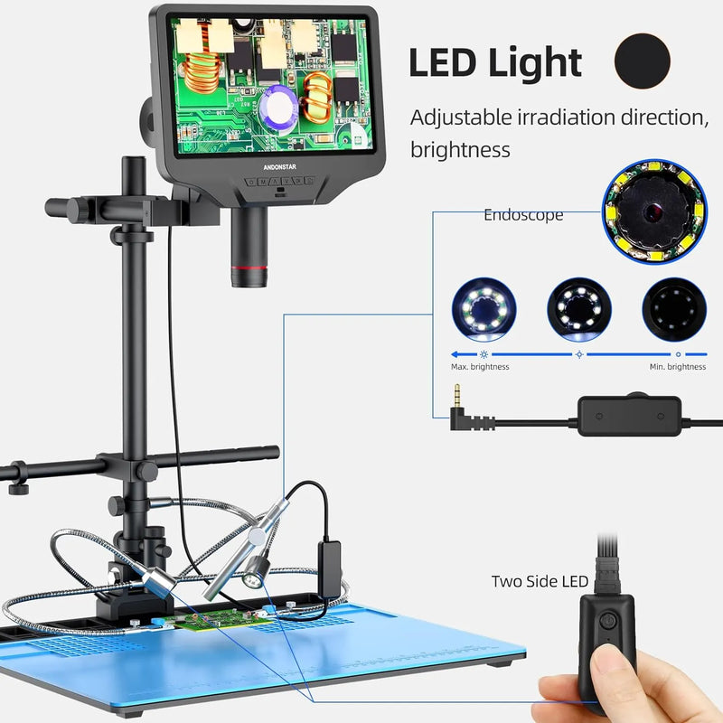 Load image into Gallery viewer, AD409 Max 10inch HDMI Digital Microscope with Endoscope
