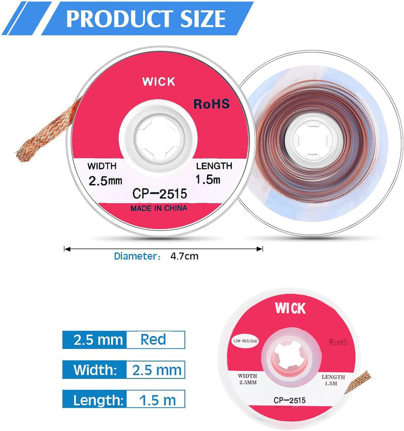 Load image into Gallery viewer, Solder Wick (Desoldering Braid) – Copper, Fluxed
