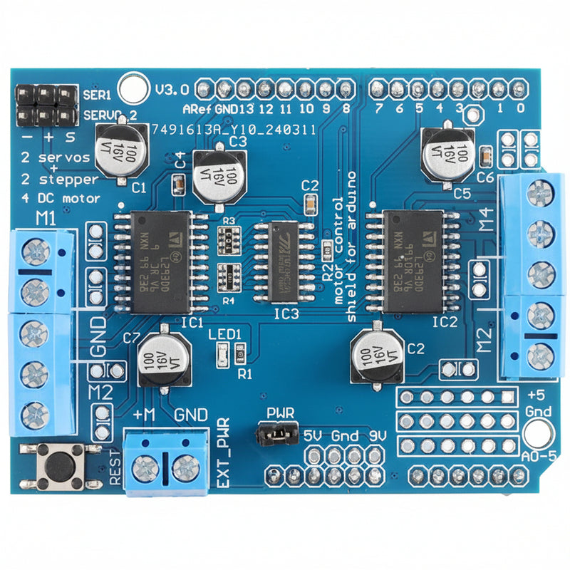 Load image into Gallery viewer, L293D DC Stepper Motor Control Shield Servo Driver Expansion Board
