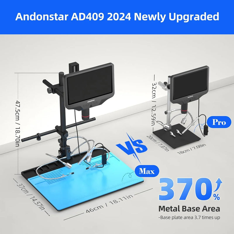 Load image into Gallery viewer, AD409 Max 10inch HDMI Digital Microscope with Endoscope
