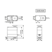 Hiwonder LDX-218 Full Metal Gear Digital Servo with Dual Ball Bearing for Robot
