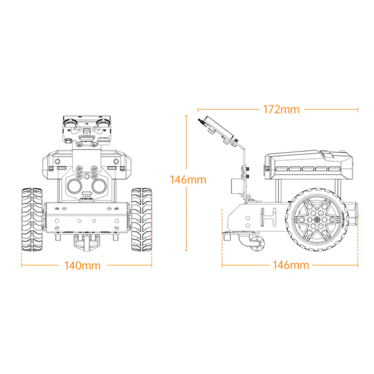 Hiwonder AiNova Pro 16-in-1 Programmable Building Robotic Kit