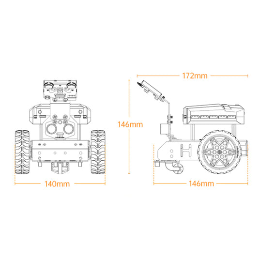 Hiwonder AiNova Pro 16-in-1 Programmable Building Robotic Kit