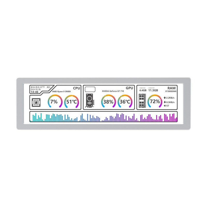 Load image into Gallery viewer, USB Monitor, AIO LCD Screen, Type-C Interface, CNC Metal Case
