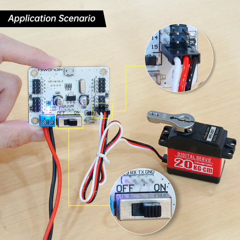 Load image into Gallery viewer, LSC-16: Hiwonder 16 Channel Servo Controller with Over-Current Protection
