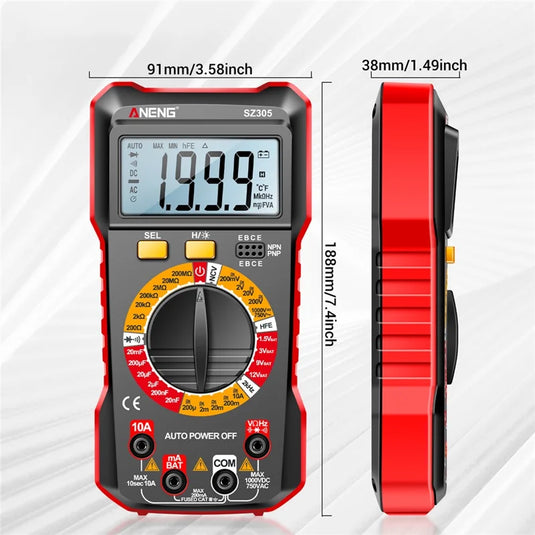 Aneng SZ305 High Precision Anti-Burn Portable Intelligent Digital Multimeter
