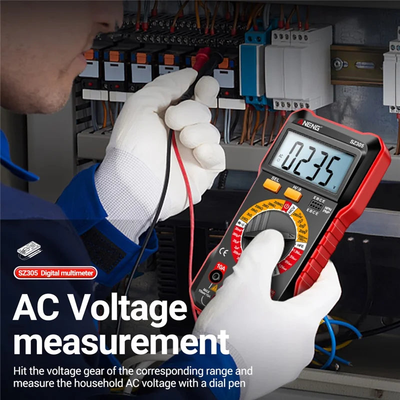 Load image into Gallery viewer, Aneng SZ305 High Precision Anti-Burn Portable Intelligent Digital Multimeter
